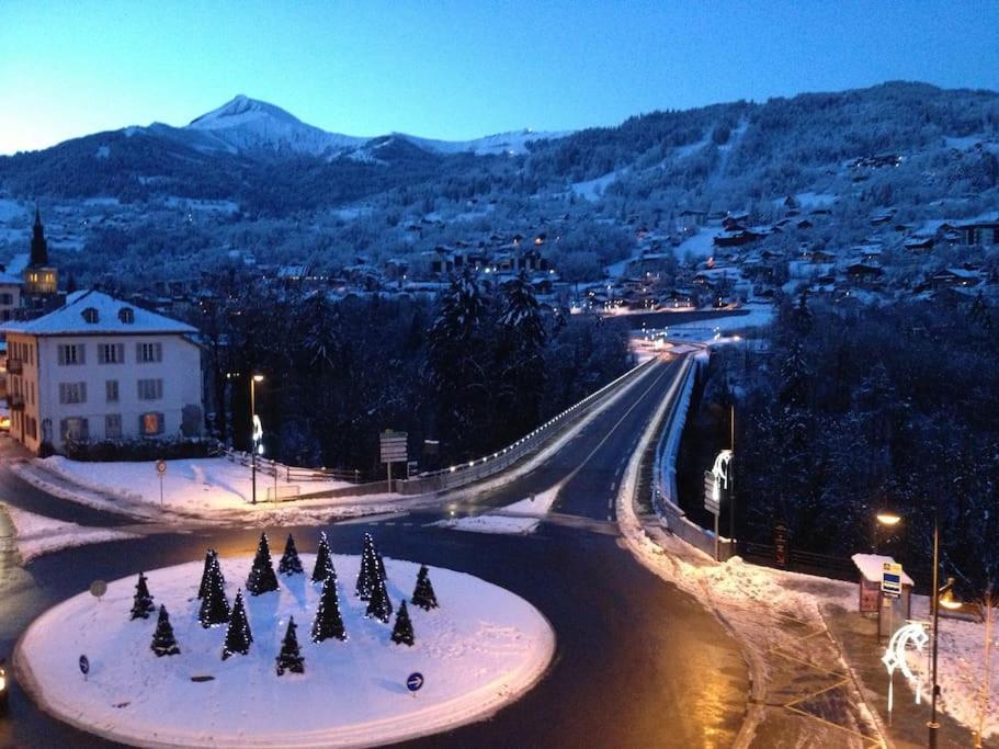 Appart Cosy Et Lumineux Au Coeur De Saint Gervais Exterior foto